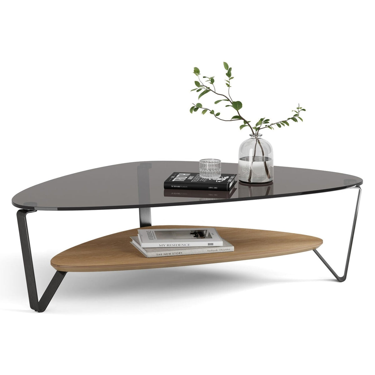 BDi Dino Coffee Table in Washed Oak, on white