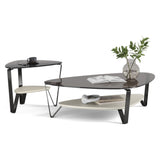 BDi Dino Coffee Table in Stone, on white, Large size