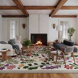 Dash & Albert Duskan Floral Indoor/Outdoor Rug in Multicolour, photo 3