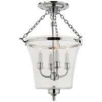 Sussex Semi-Flush Bell Jar Lantern