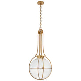 Gracie Large Captured Globe Pendant with Clear Glass