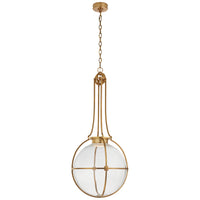 Gracie Large Captured Globe Pendant with Clear Glass