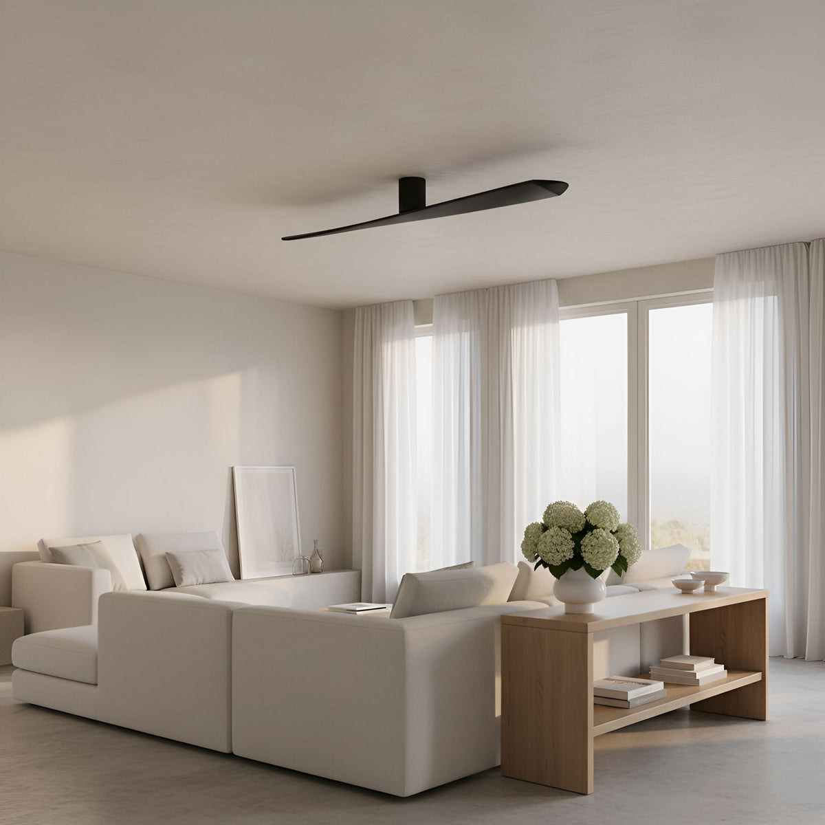 Plank Smart 72" Hugger Ceiling Fan