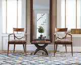 Dash & Albert Marco Jute Soumak Handwoven Rug in Navy, sitting area setting