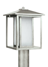 Hunnington 15" Post Lantern — Etched Seeded