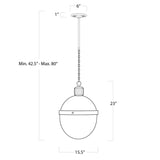 Otis One Light Pendant — 42.50"