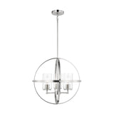 Alturas Three Light Chandelier — Clear Seeded