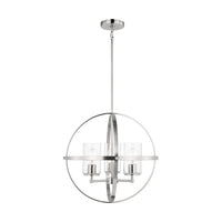 Alturas Three Light Chandelier — Clear Seeded
