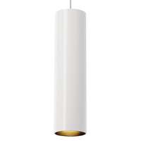 Piper One Light Pendant — White/Satin Nickel, MonoRail