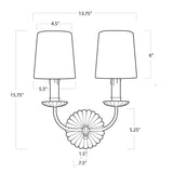 Clove Two Light Wall Sconce