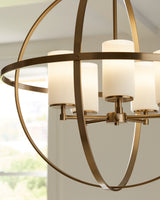 Alturas 5-Light Chandelier — Etched / White Inside