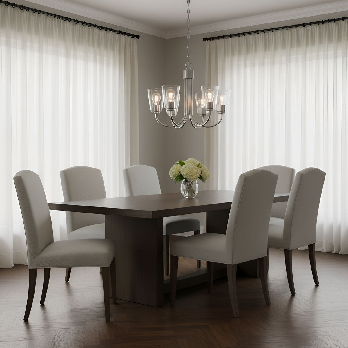 Miles Five Light Chandelier