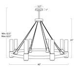 Dixon Eight Light Chandelier