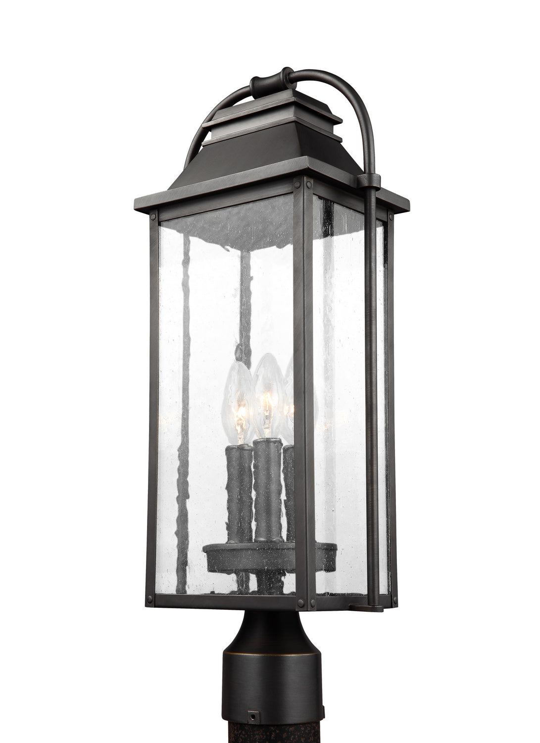 Three Light Outdoor Post Lantern — 20.75"