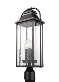 Three Light Outdoor Post Lantern — 20.75"