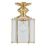 One Light Outdoor Semi-Flush Convertible Pendant
