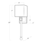 Tail One Light Wall Sconce