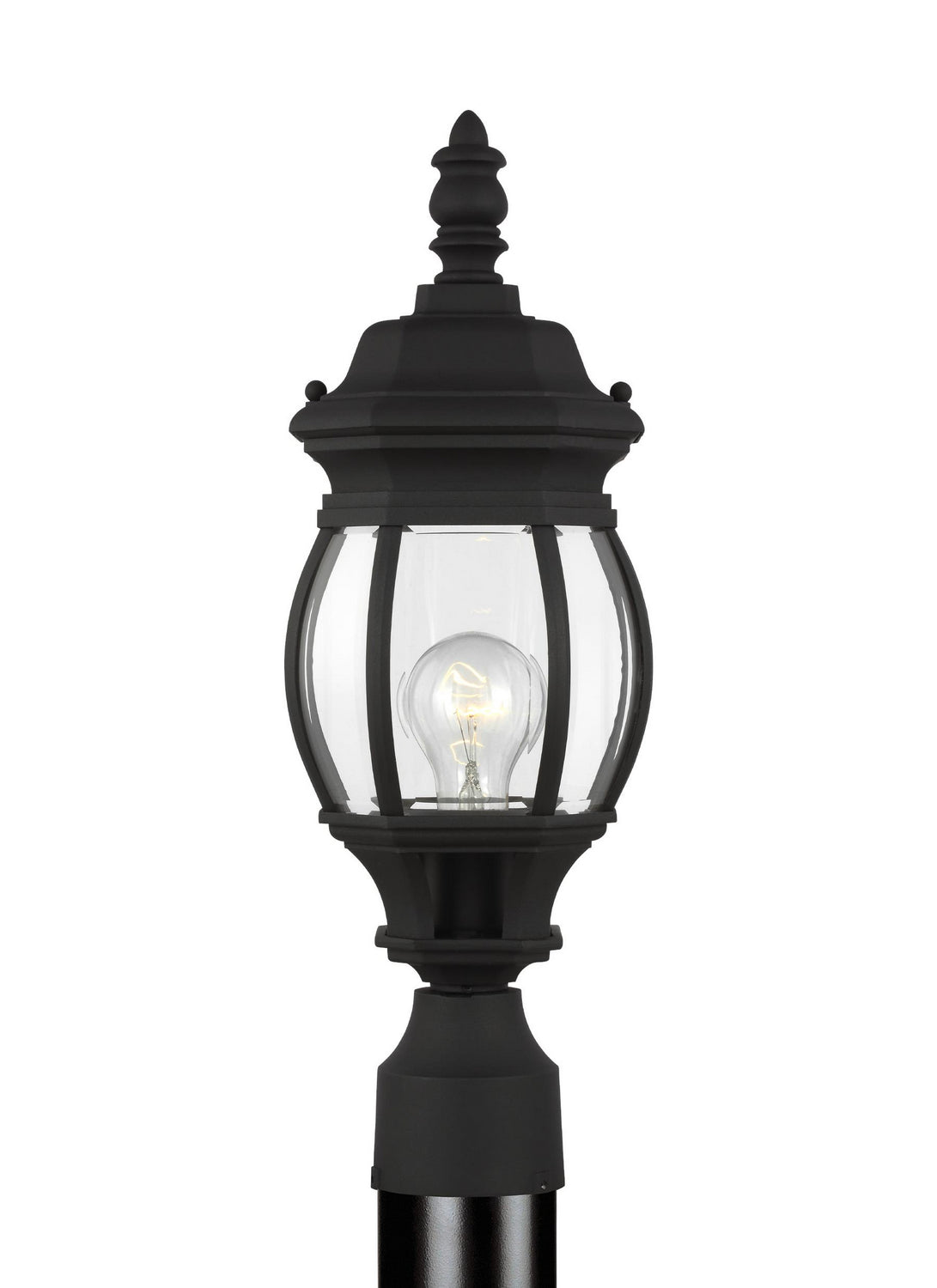 Wynfield Small Post Lantern — Clear Beveled