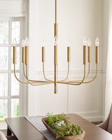 Nine Light Chandelier — 25.75", 60 W