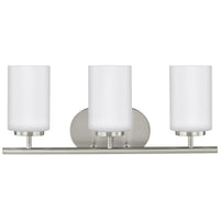 Oslo 3-Light Bath Sconce — Cased Opal Etched