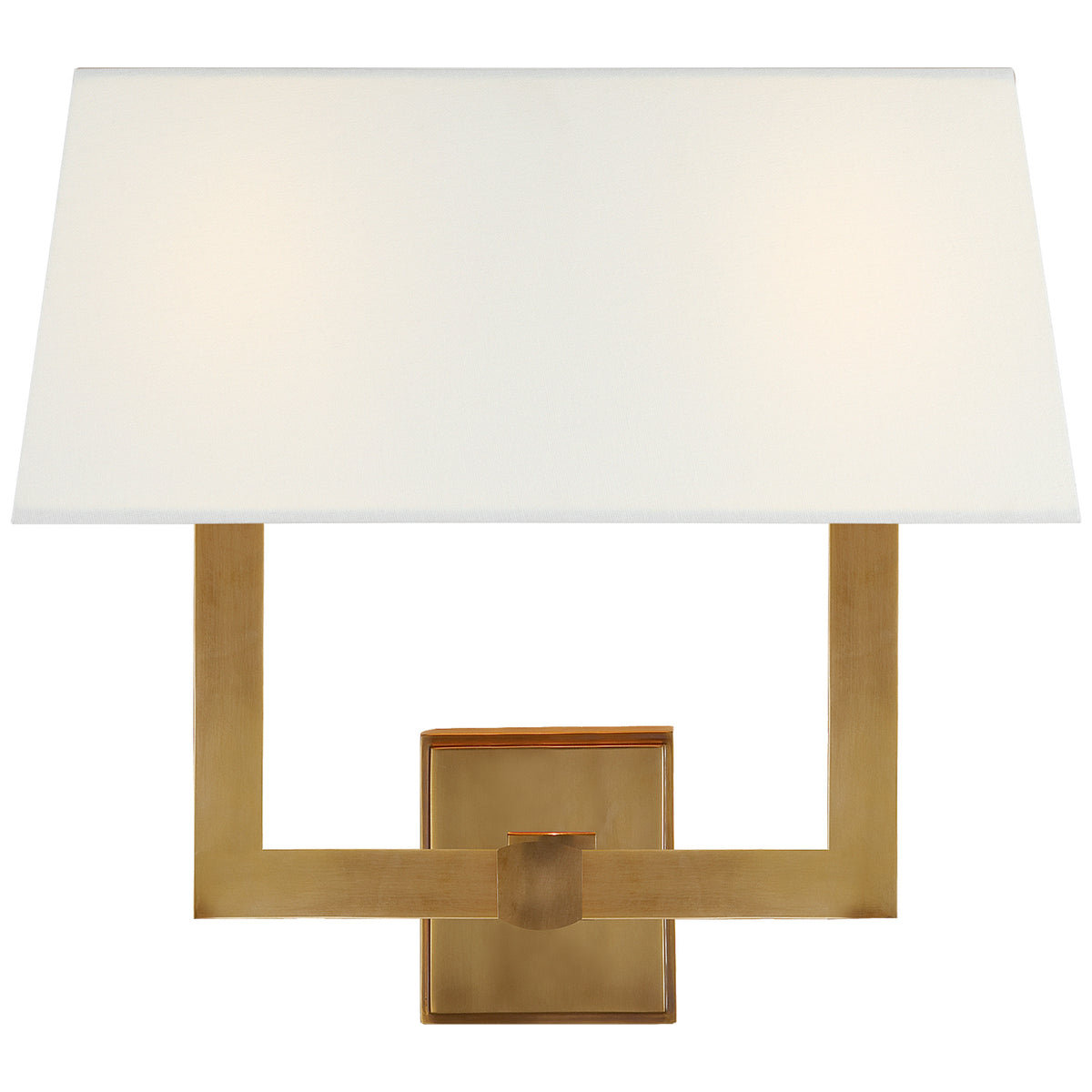 Square Tube Double Sconce — 15.5"