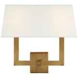 Square Tube Double Sconce — 15.5"