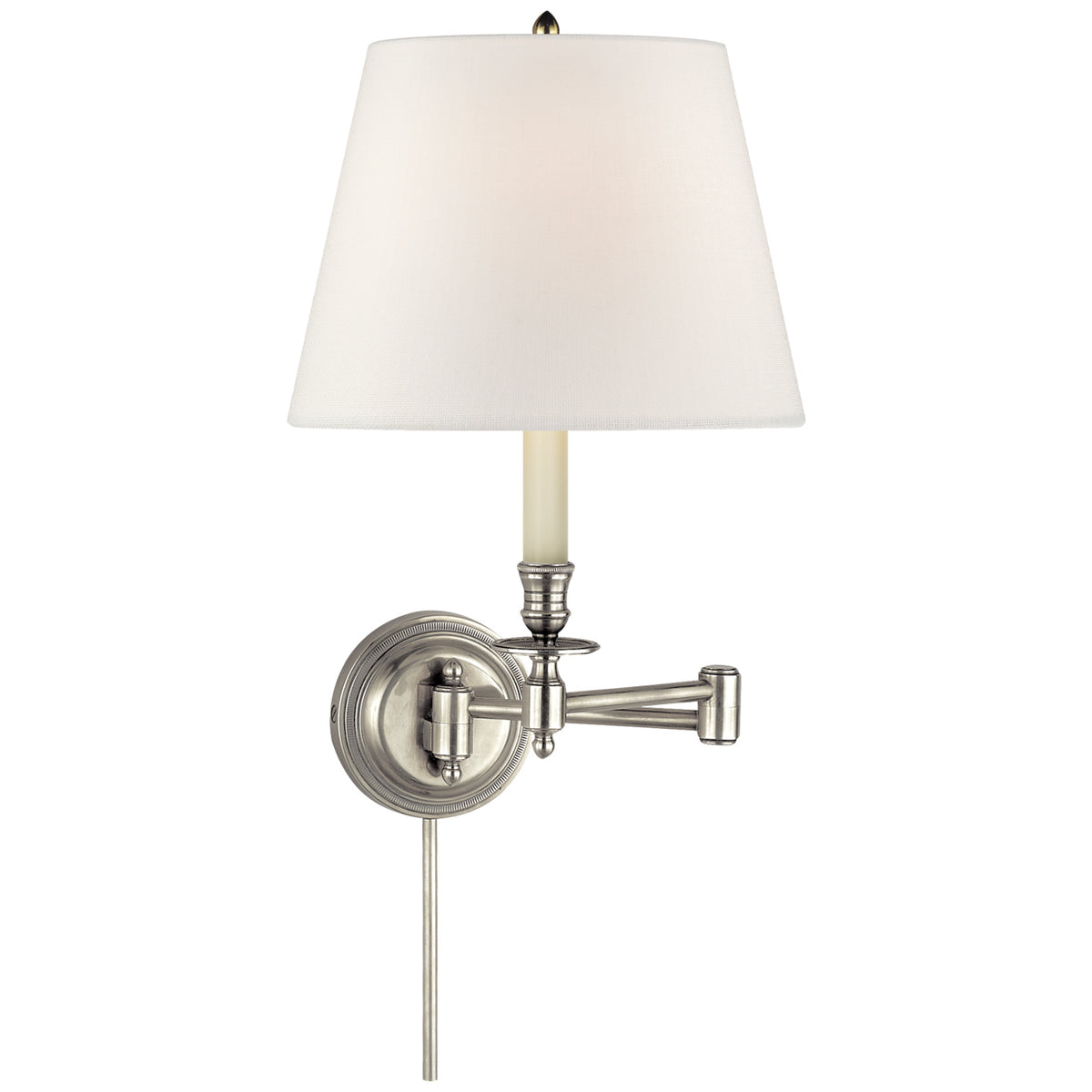Candle Stick One Light Swing Arm Wall Lamp