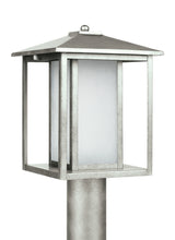 Hunnington 15" Post Lantern — Etched Seeded