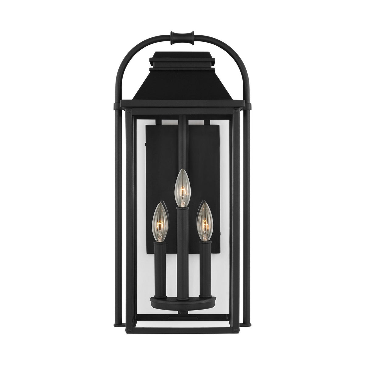 Three Light Outdoor Wall Sconce — 22.50"