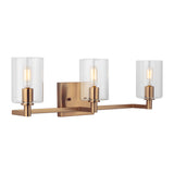 LED Bath Wall Sconce — W: 24.63" × H: 7.75" × D: 6.38"