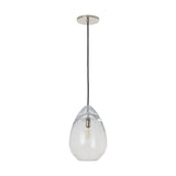 Alina One Light Pendant — 12.00", Clear