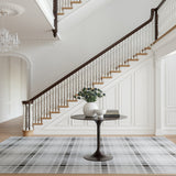 Andri Modern Plaid Machine Washable Rug