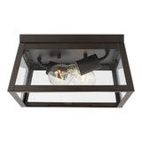 Two Light Outdoor Flush Mount — 9 W
