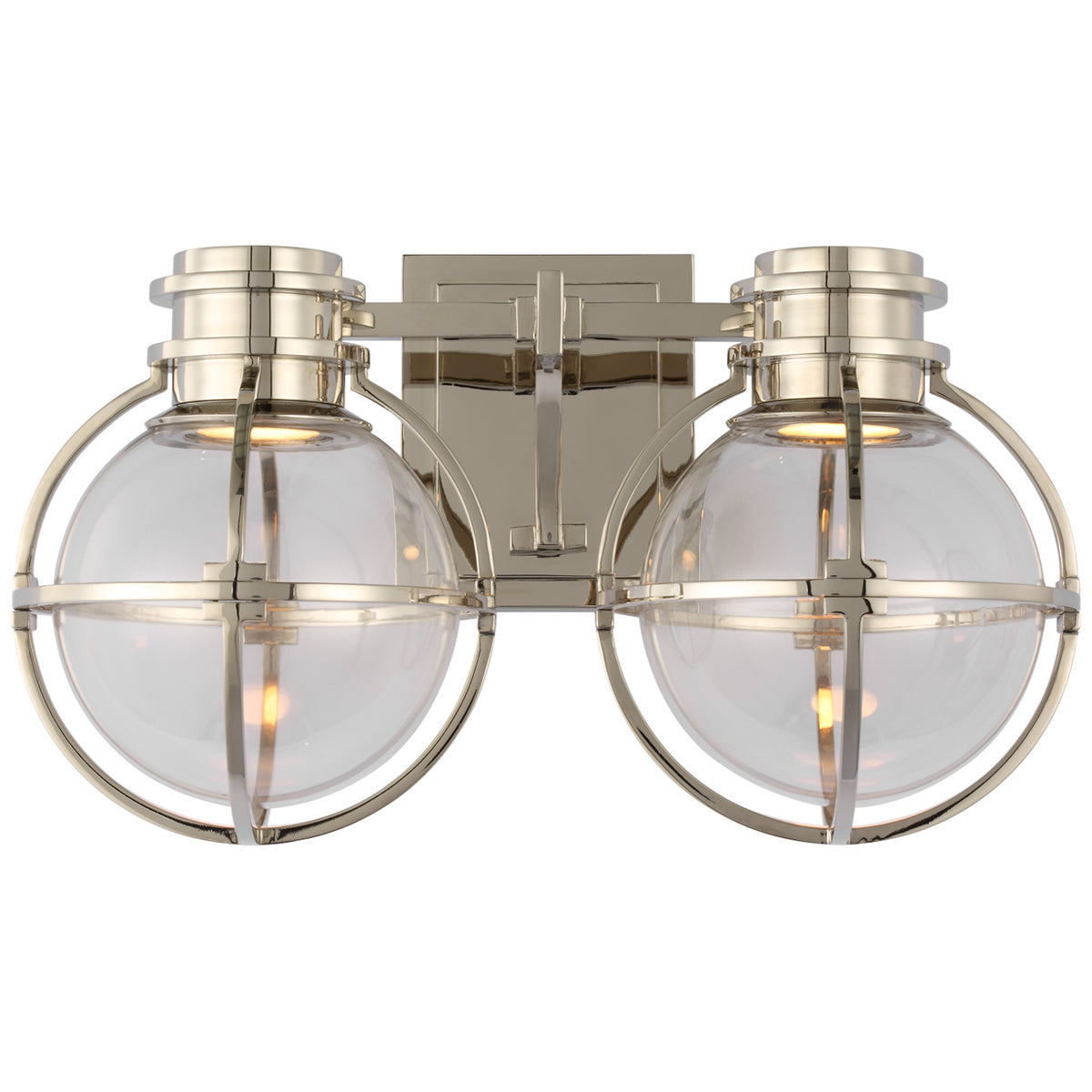Gracie Double Sconce with Clear Glass