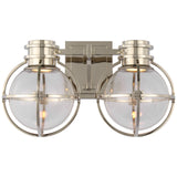 Gracie Double Sconce with Clear Glass