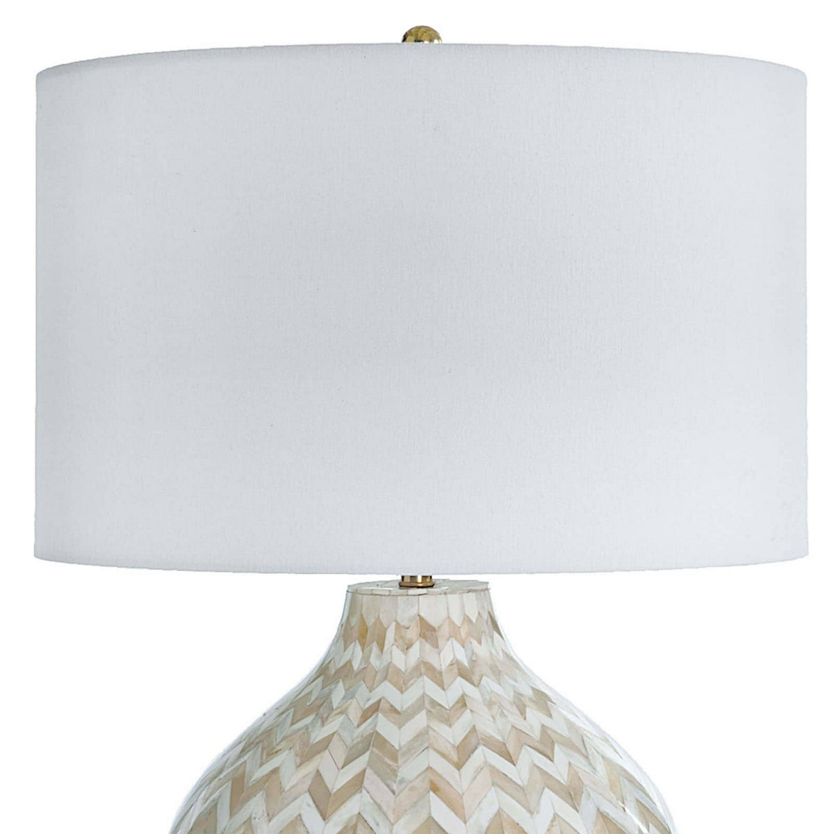 Chevron Bone One Light Table Lamp — Natural