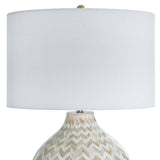 Chevron Bone One Light Table Lamp — Natural