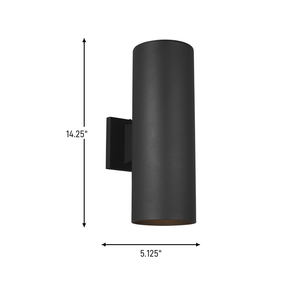 Two Light Outdoor Wall Lantern — 14.25", BR30