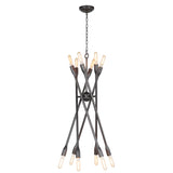 Cobra 12 Light Chandelier — 27.00"