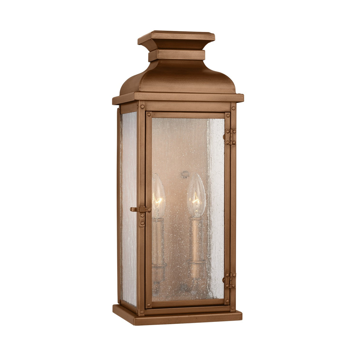 Two Light Wall Lantern — 18.13", Pediment