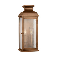 Two Light Wall Lantern — 18.13", Pediment