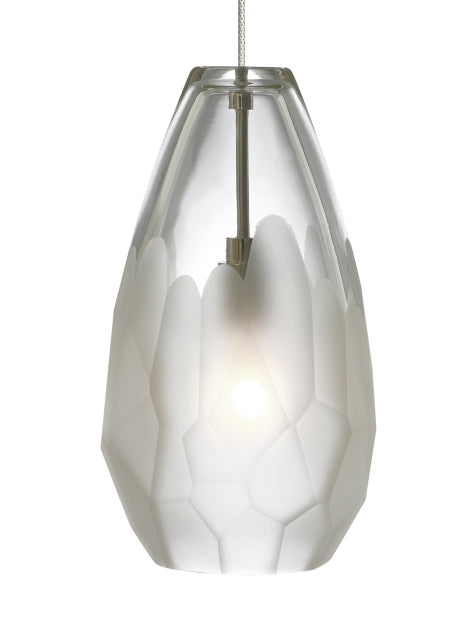 Briolette One Light Pendant — Frost, Transitional, 120V