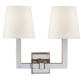 Square Tube Double Sconce — 15"