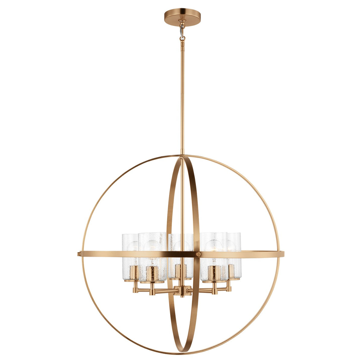 Alturas 5-Light Chandelier — Clear Seeded