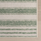 Xaren Coastal Striped Machine Washable Rug
