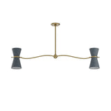 Gable Four Light Linear Chandelier