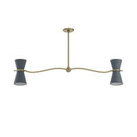 Gable Four Light Linear Chandelier