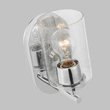 Oslo One Light Bath — Clear Seeded