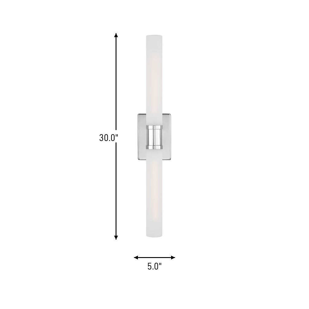 Two Light Bath Vanity — 30.00"