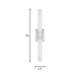Two Light Bath Vanity — 30.00"